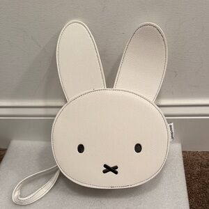 NWT Miffy White Bunny Wristlet/Cosmetic Bag • Dearcloud • Kawaii Zip Pouch